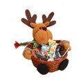 thumbnail image 3 of Bearachild Cesta de dulces de Navidad Papá Noel Muñeco de nieve Ciervo Niños Fruta pequeña Soporte de decoración de Kits de decoración para fiestas Alce, 3 of 6