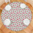 thumbnail image 2 of Tablecloth with Cute Strawberries Design Kawaii Red Berry Pattern Summer Fresh Fruit Style Decor, 2 of 5