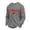 Grey, variant on Mens Crew Neck Long Sleeve Sweatshirt With Canada Maple Leaf Embroidery Soft Casual Patriotic Streetwear Loose Fit Pullover