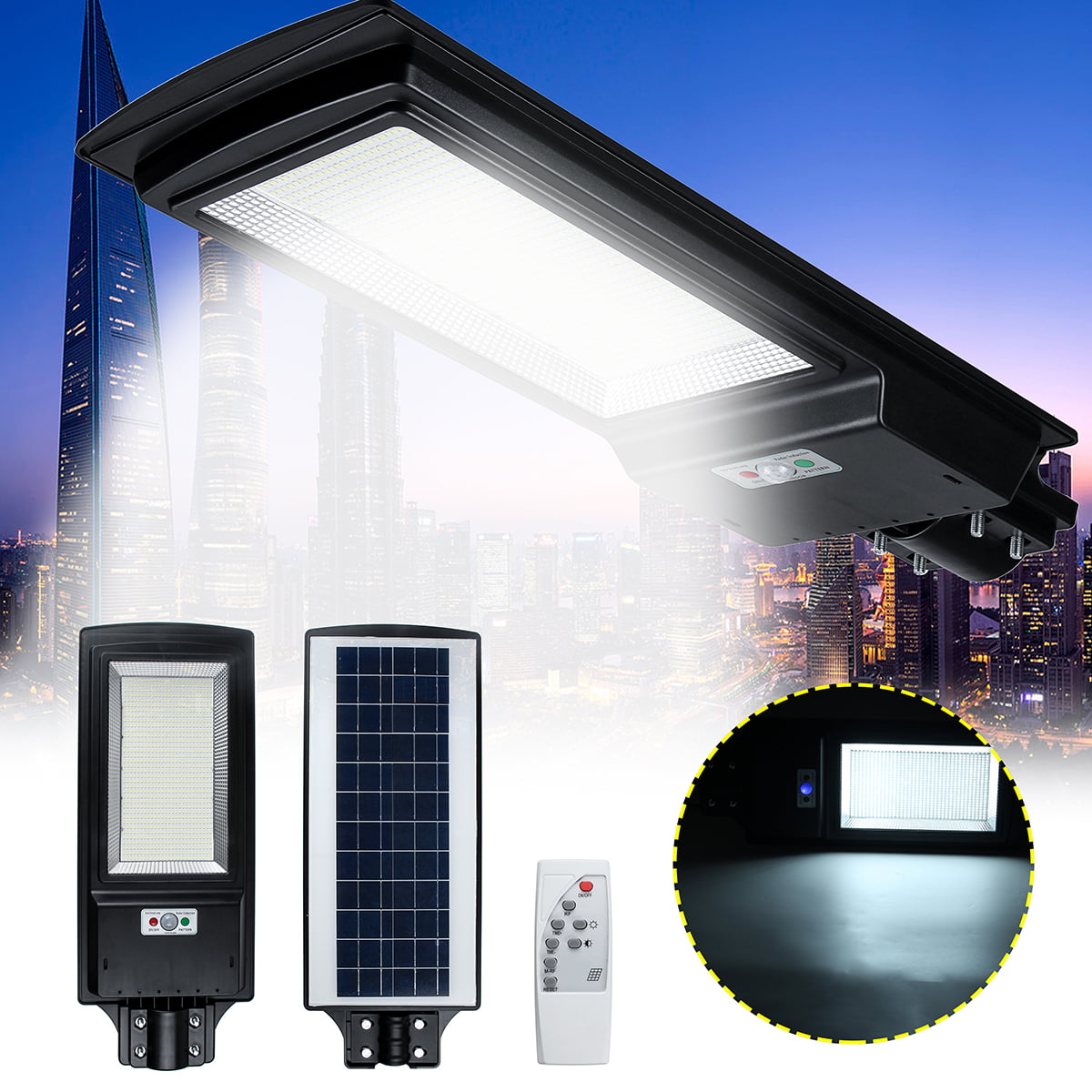 1X 4X 40 LED Wall Light Solar Powered Motion Sensor Outdoor Street Garden Lamp 