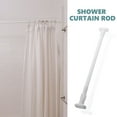 thumbnail image 4 of HAMPPLIES 2 Pcs Tringle à Rideau Réglable Élégante Blanche ABS pour Salle de Bain Pratique, 4 of 8
