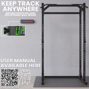 Synergee 16.5” Workout Interval Timer. Programmable Wall Mounted Interval Timer. Gym Timer with Wireless Remote. Tabata EMOTM Stopwatch Count Up/Down MMA Clock.