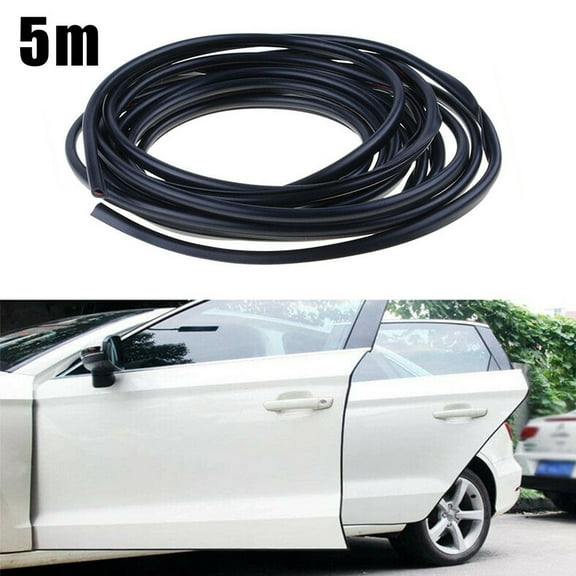 16.4ft Car Door Auto Edge Protector Strip Trim U Shape Guard Seal Rubber Black