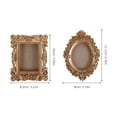 thumbnail image 2 of IFANLANDOR 4Pcs Baroque Photo Frames Resin Antique Style Photo Display For Home Decor Women, 2 of 8