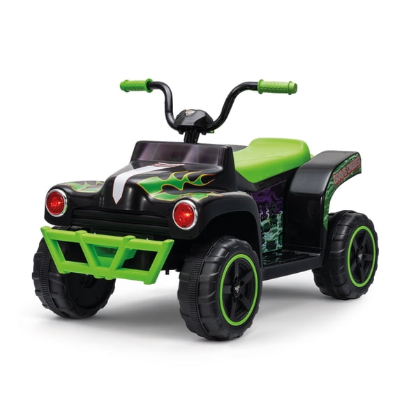 Monster Jam 12V Grave Digger Kids 1 Seat Ride-On ATV with 3.5 MPH Top Speed, Forward/Reverse Controls and Rechargeable Battery