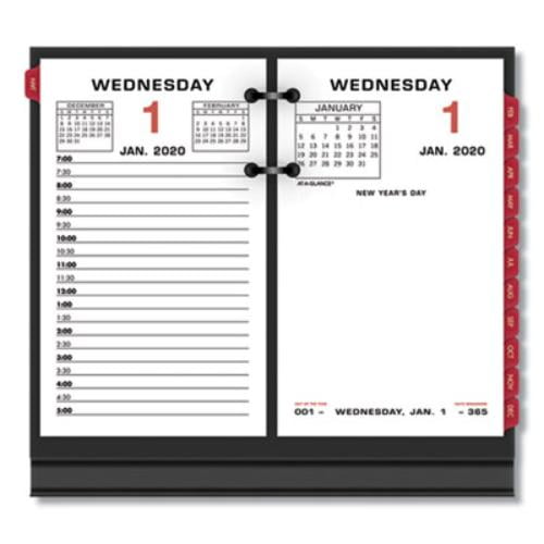 At a glance daily loose leaf desk calendar refills 3 1 2 x 6 january to december 2020