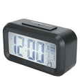 thumbnail image 3 of Reloj electrónico LCD de pantalla grande, silencioso, inteligente, con pantalla de temperatura y despertador GHY‑501, color negro, 3 of 14
