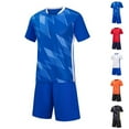 thumbnail image 5 of ZACPNCV Boys Soccer Jersey and Short Sets Quick Dry Sports Training Uniform Knit Blue 12-13 Years, 5 of 5
