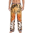 thumbnail image 2 of Lsque Fall Farmhouse Pumpkins1 Print Men's Pajama Pants, Lounge Pant - Comfortable Home Wear,Elastic Waistband, Stylish Design-Large, 2 of 9