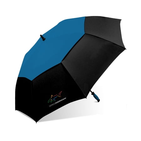 Greg Norman 62 In. Double canopy auto open golf umbrella
