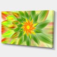 thumbnail image 2 of Dancing Green Fractal Flower - Impression sur Toile Florale, 2 of 3