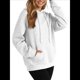 thumbnail image 1 of Sudadera con Capucha para Mujer, Informal, de Larga, con Cordón Ajustable, Estilo Waffle, Holgada, con Bolsillo XXXL, 1 of 10