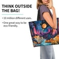 thumbnail image 2 of Balery Fantasy Cosmic Landscape Bolsa Tote Estilo Estético con Cremalleras, Bolsa de Hombro, Bolsa de Compras Grande y Plegable, 2 of 8