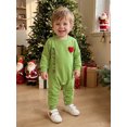 thumbnail image 3 of Cjfdfy Newborn Baby Boy Girl Christmas Outfit It's A Beaut Clark Print Romper Heart Embroidery Long Sleeve Jumpsuit Infant Cute Christmas Holiday Party Fall Winter Clothes, 3 of 9