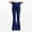 Blue, variant on QSAWXQZ Women's Maternity Pants over Belly High Waist Flare Leg Stretch Yoga Pants for Casual L