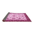 thumbnail image 2 of Ahgly Company Indoor Round Abstract Pink Modern Area Rugs, 7' Round, 2 of 4
