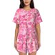 thumbnail image 1 of Balery Love Conjunto de Pijama para Mujer con Estampado, Dos Piezas de Manga Corta y Shorts, Ropa de Dormir Suave con Cuello Redondo y Bolsillos-Large, 1 of 6