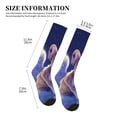 thumbnail image 2 of Lsque Night Sky Winged French Bulldog Pattern Sport Compression Socks for Men & Women 15-20 mmHg Knee High Nurse Pregnant Running Medical and Travel Athletic, 2 of 6