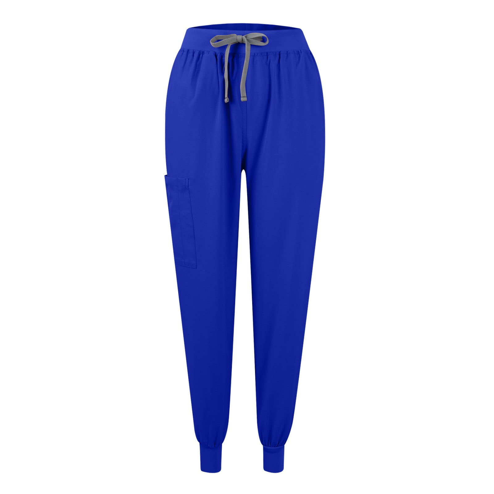 Scrubs for Women Set, Modern V Neck Scrub Top & Jogger Pant with 8 Pockets Professionals Soft Stretch Medical Nursing Uniforms Set royal blue Large