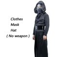 thumbnail image 1 of Disfraz de Kylo Ren para niños Star Wars El último Jedi Kylo Ren disfraces de Cosplay máscara uniforme traje ropa de fiesta de Halloween para niños, 1 of 4