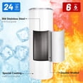 thumbnail image 4 of Vasos de sublimación Joyclub, 20 onzas, blanco a granel, con tapa y pajita, 25 unidades, 4 of 7