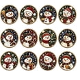 thumbnail image 2 of 12 Pack Snowman Diamond Painting Christmas Ornaments, Wooden DIY Rhinestone Hanging Pendant Kit, Snowman‑Themed Hand‑Made Craft for Xmas Tree Decoration Holiday Gift, 2 of 7