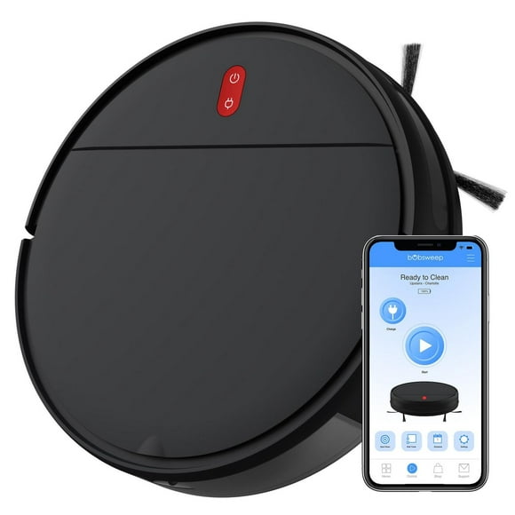 bObsweep Charlotte Robot Vacuum and Mop, Charcoal