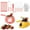 A1462 christmas decorations under 5$, variant on Chocolate Fondue Set under $5! CQCYD Mini Chocolate Fondue Set, Electric Melting Pot for Candy Cheese, Home Dessert Maker Kit with Forks for Party Snacks