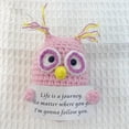 thumbnail image 4 of Liquidación de adornos de escritorio Poaug, búho de apoyo emocional de crochet, regalo, muñeco de energía positiva, divertido, hecho a mano, lindo búho, muñeco de punto, decoración de habitación, rosa, 4 of 5