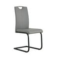 thumbnail image 4 of GUIOIHDC Dining chairs   White PU Chair modern kitchen chair with metal leg, 4 of 17