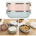thumbnail image 2 of Lunch Box Thermal Bento With Stainless Steel Thermal Insulation, 2 Layer 1800ml Food Containers For Kids Adult Student Children Keep Food Warm Suitabl, 2 of 4