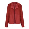 thumbnail image 6 of Odeerbi Clearance Blazer Jackets For Women Fall Blazers Trendy Top Cardigan Outwear Suit Coat Long Sleeve Coat Red, 6 of 6