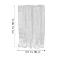 thumbnail image 2 of ETHZZLE Bathroom Decor Peva Clear Shower Curtain Transparent Easy to Clean 1Set, 2 of 8