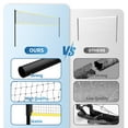 thumbnail image 4 of 32FT Volleyball Training Net Set with Ball Return, Adjustable Heights 8'/7'8''/7'4'', Portable Volleyball Net with Ball, Pump & Carry Bag for Backyard, Beach, Indoor & Team Practice, 4 of 6