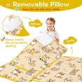 thumbnail image 3 of Cartoon Corgi Dog and Footprints Toddler Nap Mats for Kids Preschool,Sleeping Mat Bag or Kids,Toddler Sleeping Bag,Toddler Nap Mat or Daycare, 3 of 6