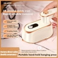 thumbnail image 4 of Portable Clothing Steamer, Steamer for Clothes, Handheld Travel Garment Steamers with Dry & Wet Ironing, 1000W 15S Fast Heat Up Steaming, Rotating Foldable Mini Garment Steamer Machine (1PCS, Beige), 4 of 9