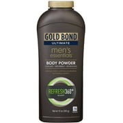 Gold Bond Ultimate Men's Essentials Body Powder, Refresh 360 10 oz (Pack of 6)