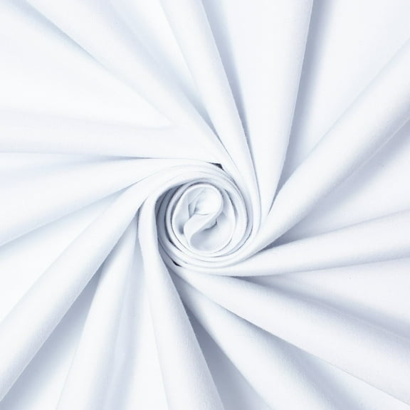 Extra Wide Fire Retardant Coated Waterproof Thermal Regulating Blackout Polyester Cotton Lining (110 Inch) Fabric By The Yard - White (1 Yard)