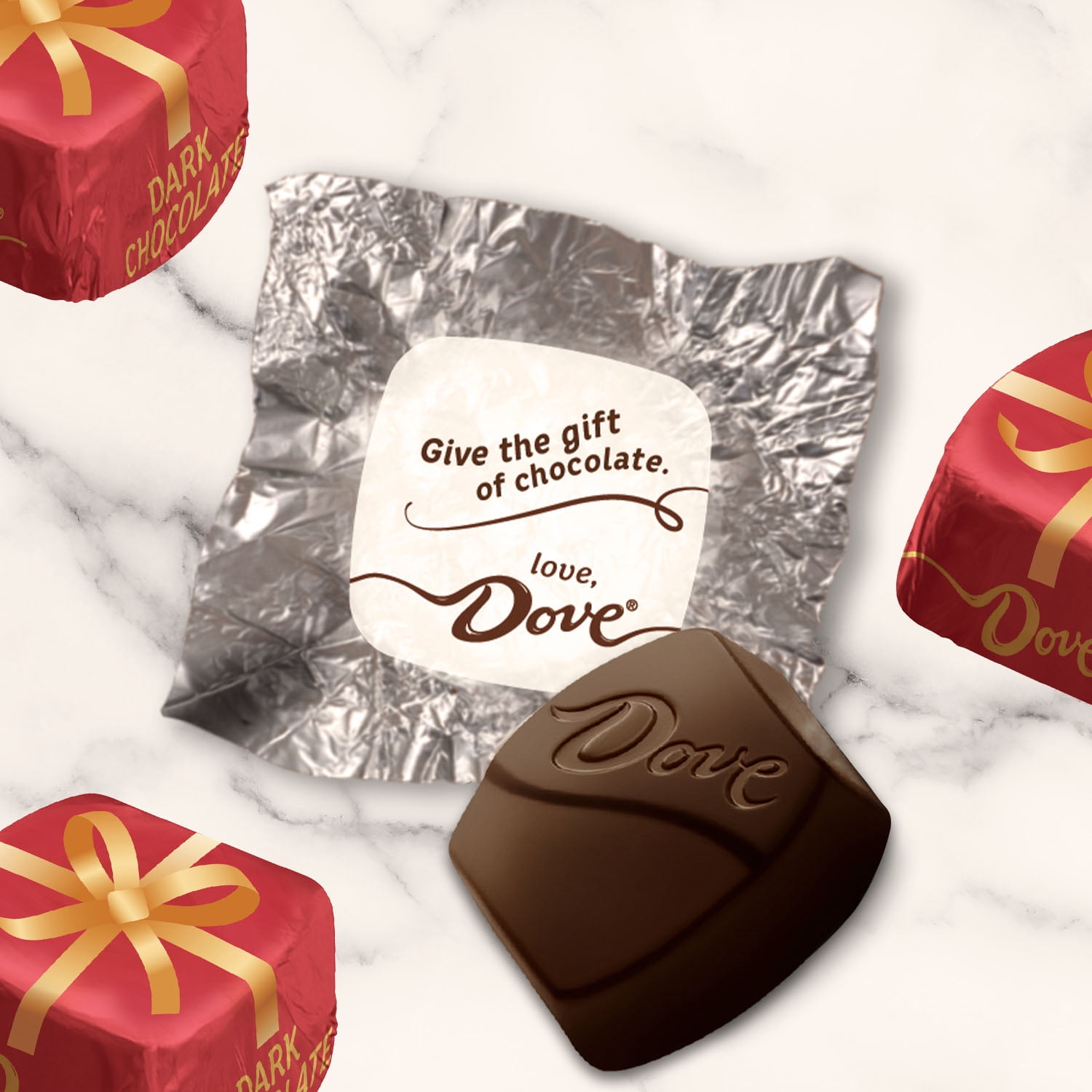 (2 pack) Dove Promises Dark Chocolate Christmas Candy Gifts - 8.87 oz Bag