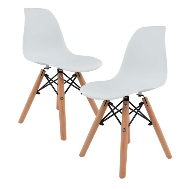 Set De 2 Sillas Infantiles Diseño Eames Para Etapa preescolar Blanco-#S1100100023420101080102# Baby Gaon GN-KEC01