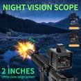 thumbnail image 3 of HD Infrared Night Vision Scope With Crosshair Night Vision Binoculars 7x Optical Zoom Hunting Telescope 4K HD Resolution Photo/Video Support Portable And Compact Size. Use With Outdoor Observation, 3 of 12