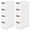 White, variant on Costway 1 PCS 4-Drawer Narrow Rolling Storage Cabinet with Pull Handles Built-in Wheels