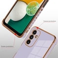 thumbnail image 2 of Compatible with Samsung Galaxy A13 5G Case Love Heart Plating Electroplate Luxury Elegant Case Camera Protector Soft TPU Shockproof Protective Back Cover Galaxy A13 5G Case -Purple, 2 of 10