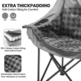 thumbnail image 2 of ABORON Oversized Double Camping Chair, Folding 2 Person Camping Chair Loveseat, Extra-Thick Padded Duo Chair Camping Couch, Portable Double Camp Chair, Lawn Chairs, Camping Bench with Carrying Bag, 2 of 6