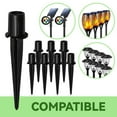 20 Pack Metal Replacement Stakes for Solar Lights Outdoor,Solar Pathway