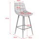 thumbnail image 3 of Set de 4 Silla de Comedor Sillón para salón con reposabrazos, Sillas Nordicas Acolchadas con Cubierta de Terciopelo Diseño Moderno,Patas de Metal 60cm, Gris oscuro esquí esquí Gafas de esquí, 3 of 5