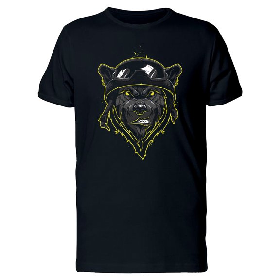 Grunge Black Evil Wolf Tee Men's -Image by Shutterstock