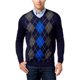 thumbnail image 1 of Club Room suéter de argyle para hombre, azul, grande, 1 of 1