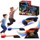 thumbnail image 1 of Veh铆culo De Catapulta A Pedal Juguete De Coche De Cohete Interactivo Para Padres E Hijos Juguete Educativo Temprano Para Lanzar Coches Para 2 Jugadores Coches De Carreras Accionados Por Aire Para Ni帽, 1 of 6