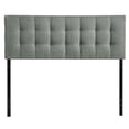 thumbnail image 3 of Modern Fabric Queen Tufted Panel Headboard in Gray, 3 of 6